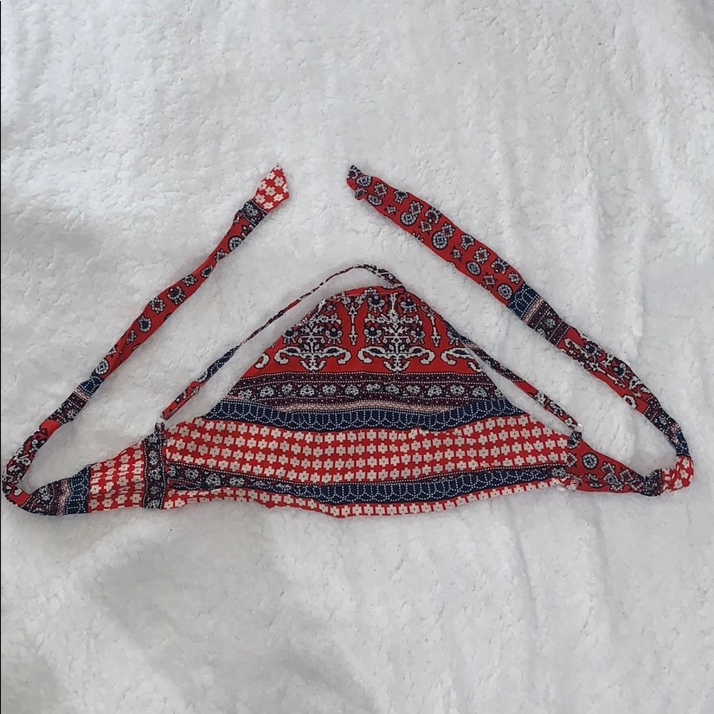 Cut out tie back crop top SZ S